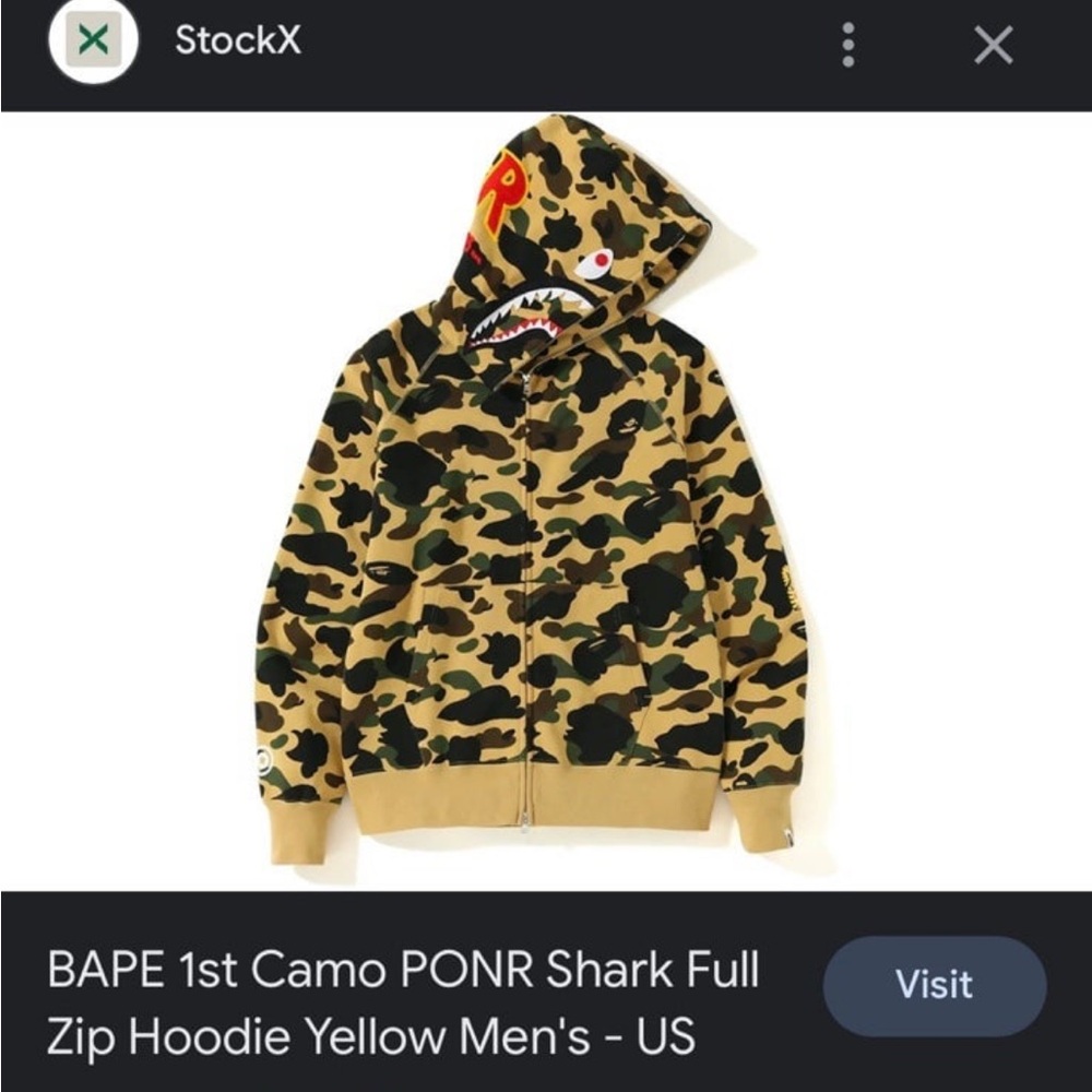 Bape Hoodie Men’s Small
